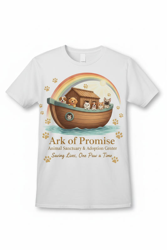 Ark & Rainbow T-Shirt Mockup